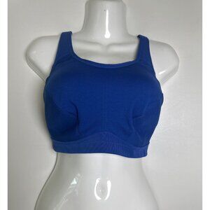Syrokan Womens Sports Bra Blue Size 36D Adjustable Straps, NEW